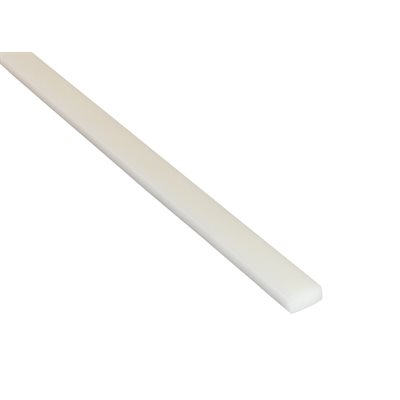 White Cutting Stick W/ Bevel (.236 x .745 x 18.500 in.)