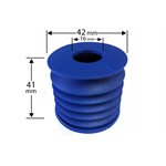 Depanner Cup Flat Top 42mm OD FDA Metal Detectable Silicone 30 Durometer