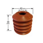 Depanner Cup Flat Top 40mm OD FDA Metal Detectable Silicone 40 Durometer