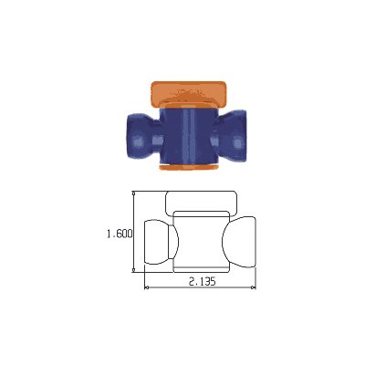 1/2" In-Line Valve - Pack of 10