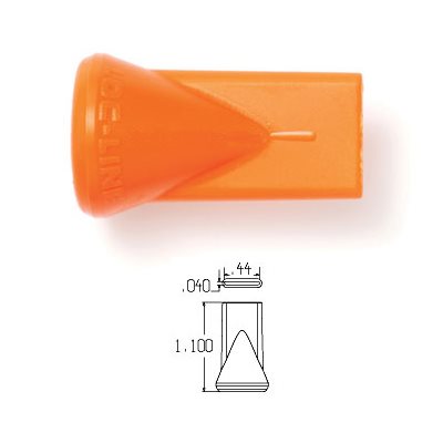 1/2" Flat 7 Hole Nozzle - Pack of 20