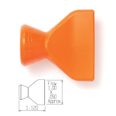 1" Straight Flow Nozzle - Pack of 2