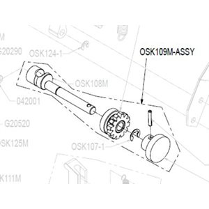 Handle and Small Feed Gear Assembly S-80