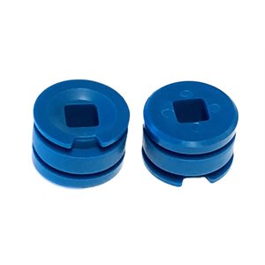 Twist-R-Lock Blue Tall Retainer FDA Metal Detectable (100 Per Bag)