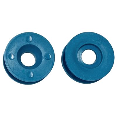 Twist-R-Lock Blue 5/16" Round Hole Retainer FDA Metal Detectable (100 Per Bag)