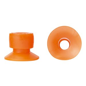 Orange Vinyl Sucker 9/16 H x 3/4 W x 1/4 ID (6.35mm) Muller