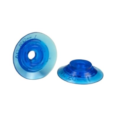 Blue Vinyl Vacuum Cup .32H x 1.26W x .25B w/ Cleats Style B