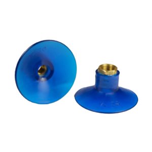 Blue Vinyl Vacuum Cup 1.67H x 3.06W x 3/8 NPT Style E