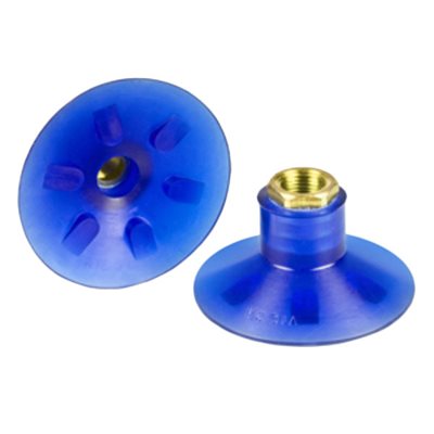 Blue Vinyl Vacuum Cup 1.48H x 3.09W x 3/8 NPT Style E